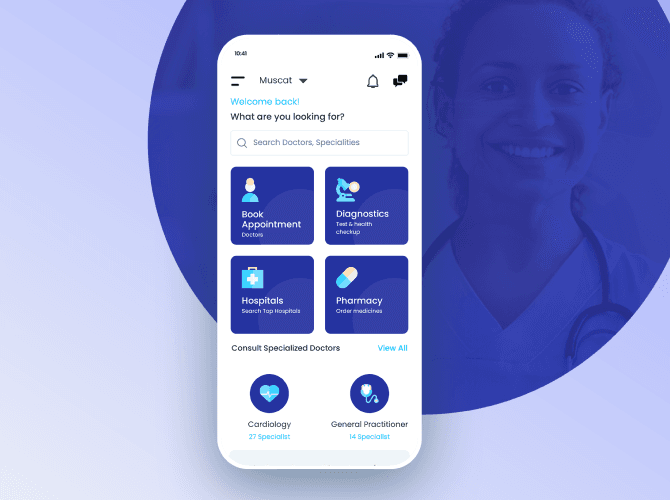 Connect seamlessly with doctors and manage your health with Medcure, your comprehensive healthcare app.